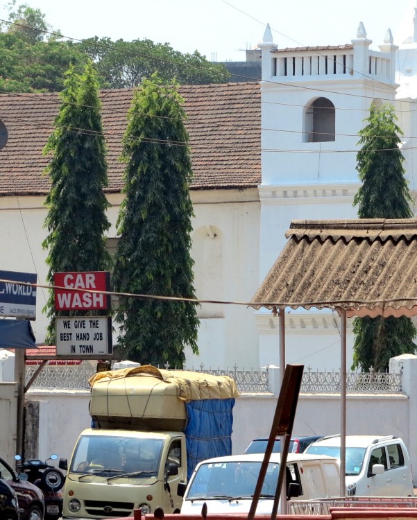 Car Wash Sign Panaji, Goa, March 2014