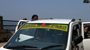 Yes, our car DOES say "TOURTST Permit" - Meghalaya, India April 18, 2014