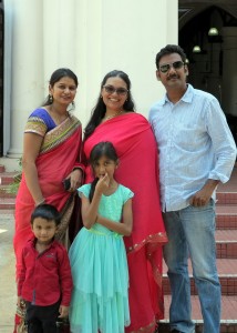 With Clara, Prashu, and Kids