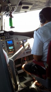 Flip-Flop Wearin', Soon-to-be-Barefoot Pilot of Seaplane