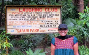 Me at the Laughing Club Park,  Photo courtesy Alec
