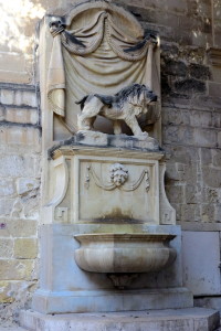 Lion Fountain, St John's Co-Cathedral, Valletta