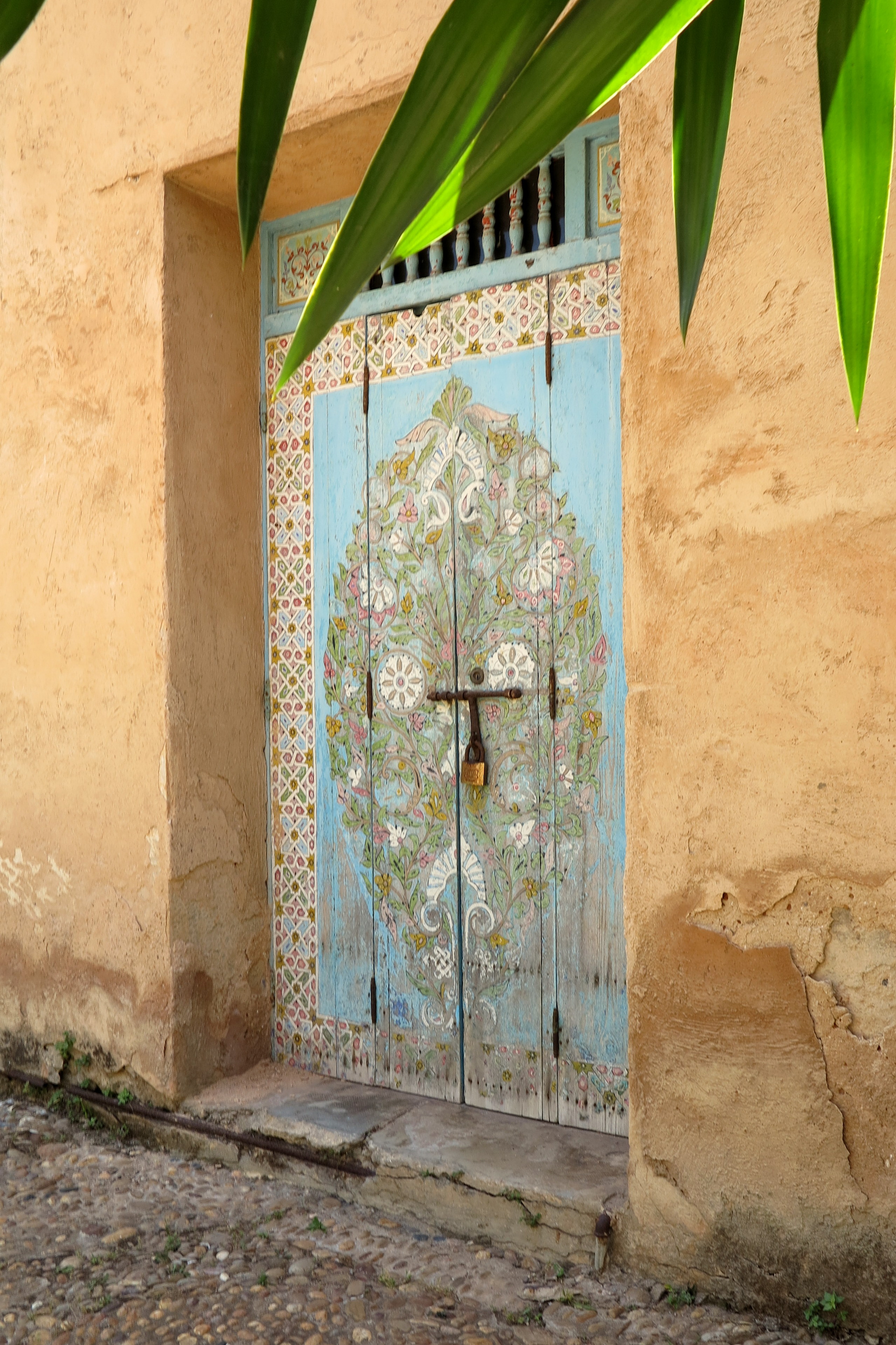 2014.6.3 IMG_4234 Door in Garden, Rabat, Morocco 2557x3837-001