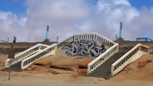 Graffitti Stairs, Anglou Beach, Morocco; June 2014.