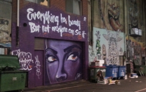 Everything has Beauty Graffiti, Sydney, NSW, Australia; January, 2015.