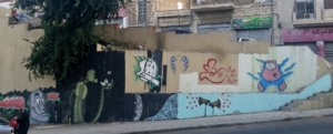 Great graffiti wall, Amman, August 2016.Jordan; 