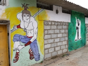 Wall paintings in Bangalore, India; 2017