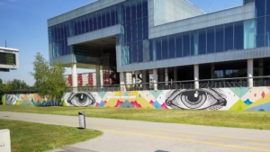 The Eyes have it Graffiti, Zagreb, Croatia; August 2017.