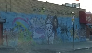 2019-04-17 18.17.17 Predict the future graffiti Brooklyn, NY, USA crop color edit