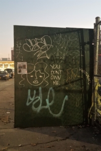 You don't Own Me Graffiti, Brooklyn, NY, USA; November 2019.