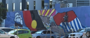 Painted wall, Darwin, Australia, June 2016.