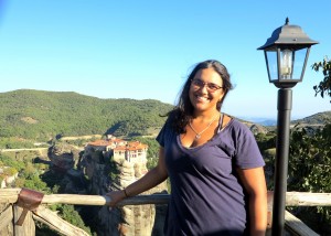 2014.10.11 SJ at Great Meteoron Monastery, Meteora, Greece