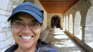 2014.10.9 SJ at Church of Ayios Minas in Monodentri, Zagori, Greece 4179x2347 4179x2347.9 IMG_4378 SJ at church in Monodentri, Zagori, Greece