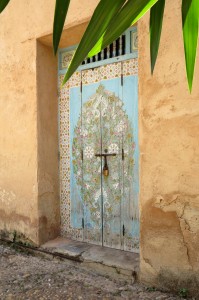 2014.6.3 Door-in-Garden-Rabat-Morocco 