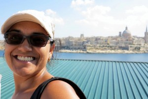 2014.9.9 SJ in Malta, Valetta view