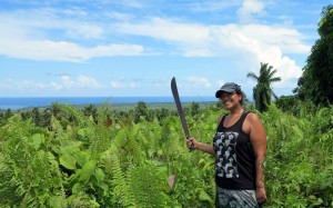 2015.4.7 SJ on top of Pulemelei, Savai'i, Samoa 