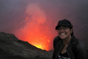 2015.7.13 SJ at Mt. Yassur Volcano, Tanna, Vanuatu