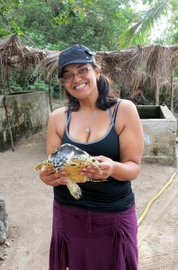 2015.7.18 SJ with Happy Big Heart just about to release, Moso Island, Vanuatu