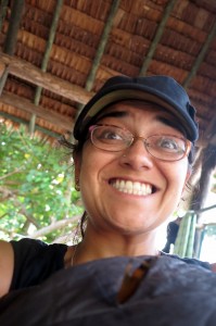 2015.7.7 Butterfly on my coat, Moso Island, Vanuatu